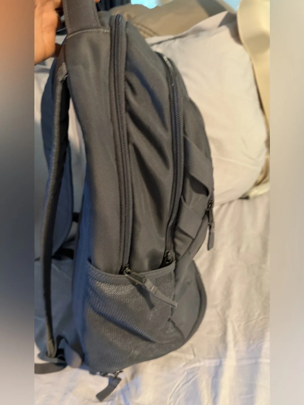Under Armour Dark Gray Backpack with Reflective Logo